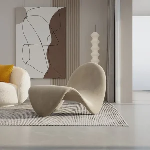 Tongue Chair Lazy Person Sofa Single Designer Models Living Room Balcony Lying Leisure Creative Net Red Ins Style Single Chair 2