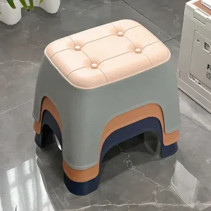Small Stools Household Low Stools Living Room Thickened Plastic Stackable Benches Durable Doorways Changing Home Furniture 1